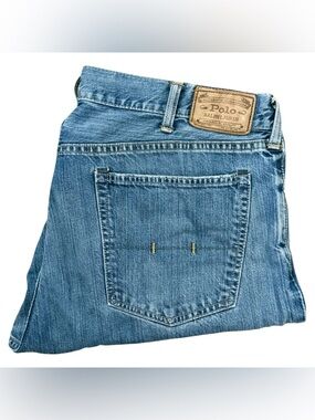 Polo Ralph Lauren Jeans Men 38x34 Blue Hampton Straight Vintage Y2K Denim Pants